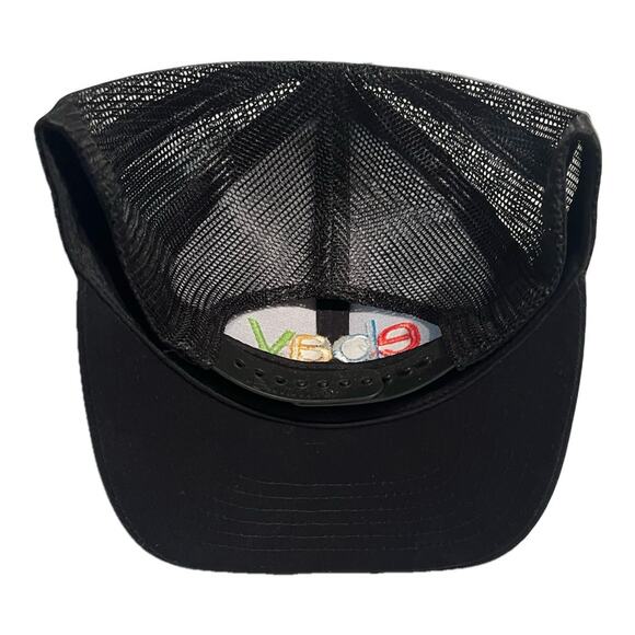 eBay Trucker Hat Embroidered Logo Adjustable Black Snap Back Promo Seller Swag - Picture 3 of 7